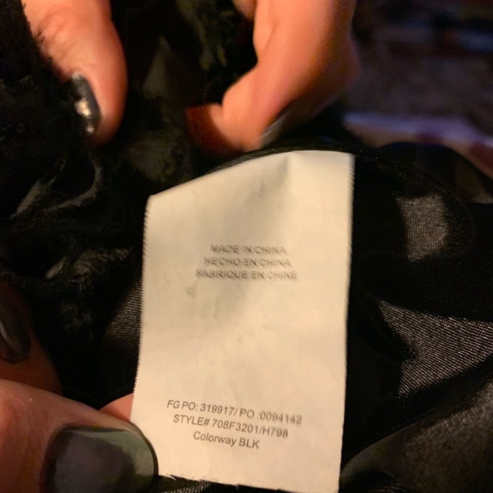 2b Bebe Black Strapless Floral Party Mini Dress Size Small - Picture 13 of 13
